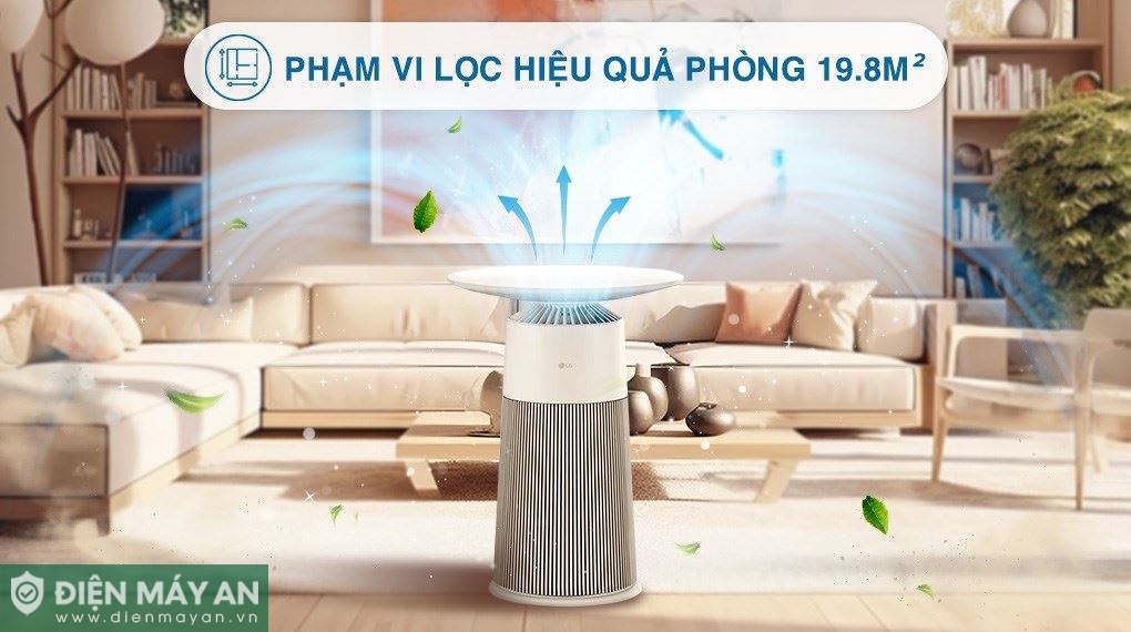 Máy lọc không khí LG PuriCare Aero Furniture AS20GPBK0 màu nâu 28W